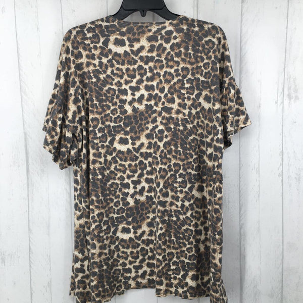 M Animal print cardi