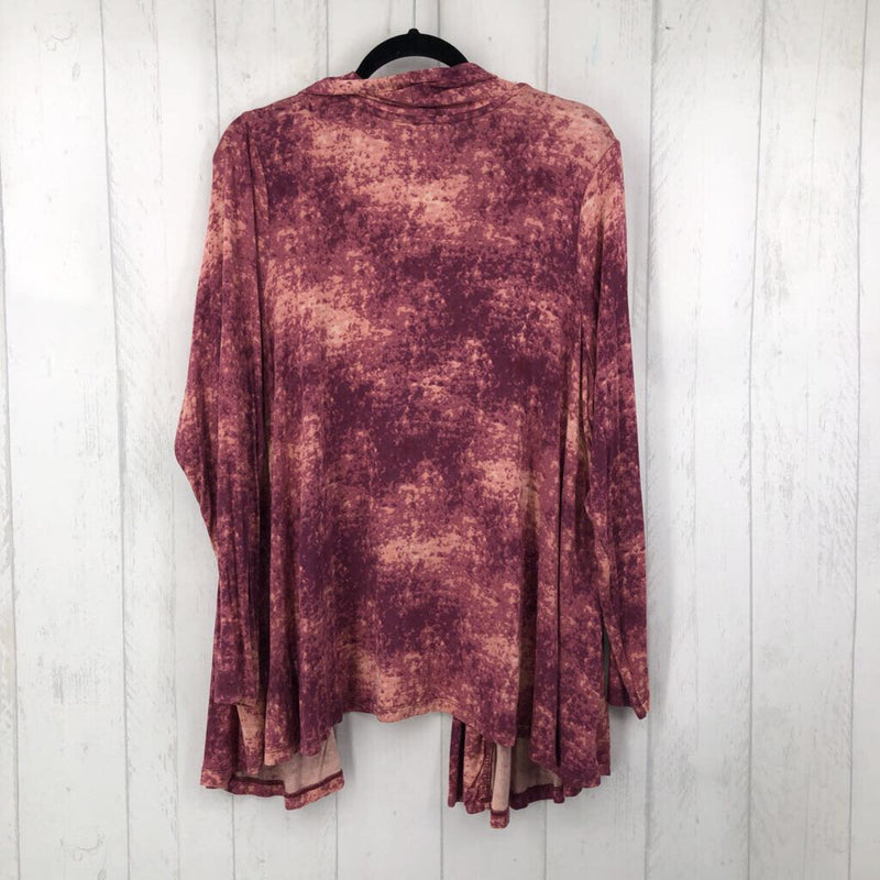 1x tie-dye like open cardigan