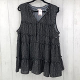 3xl tiered ruffle tank