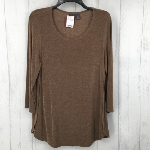 M l/s scoop neck top