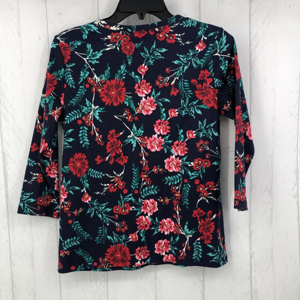 PS Quarter button down flo print top