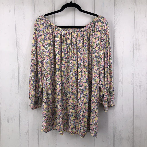 2X Flo print l/s top