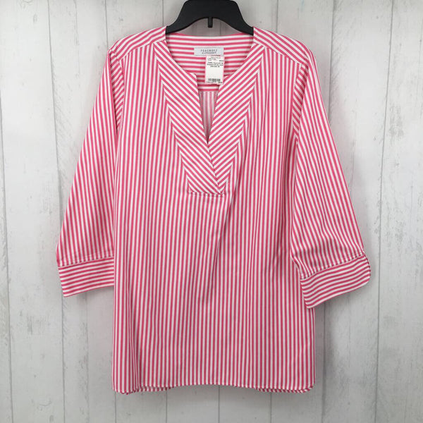 18 Striped 3/4 slv tunic