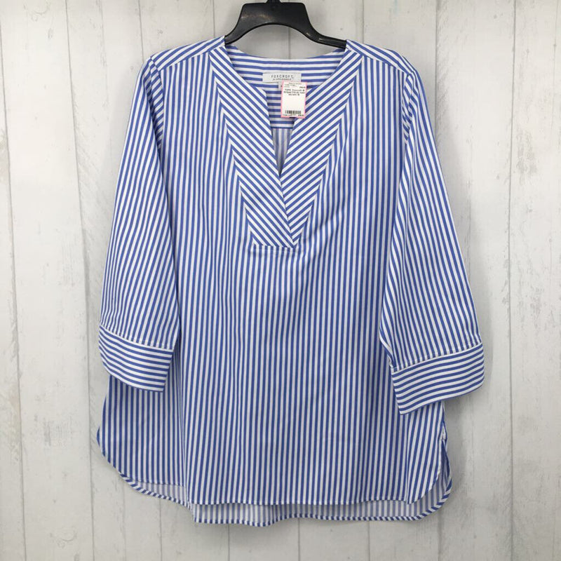 18 Striped 3/4 slv tunic