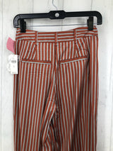 R128 0 Striped flare leg pants