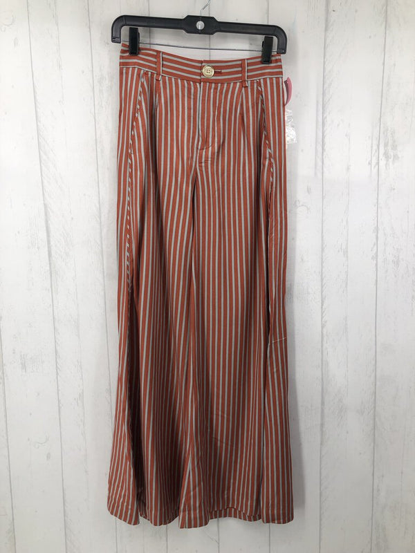 R128 0 Striped flare leg pants