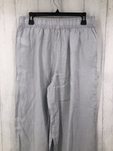 L Linen wide leg pants