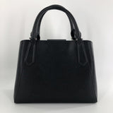 Pebbled leather satchel w strap