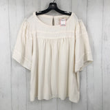 s/s XL pleated top