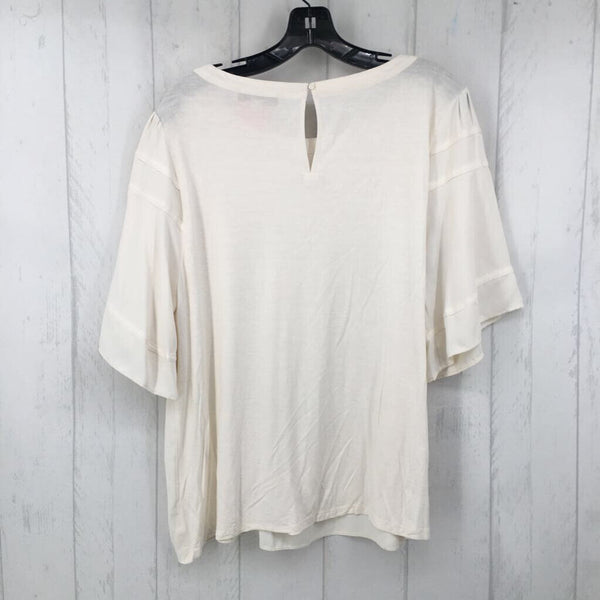 s/s XL pleated top