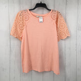 L eyelet s/s top