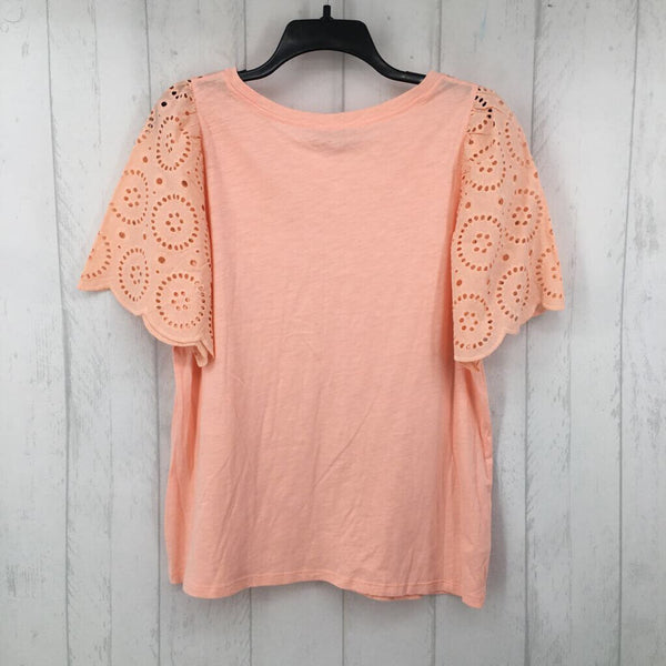 L eyelet s/s top