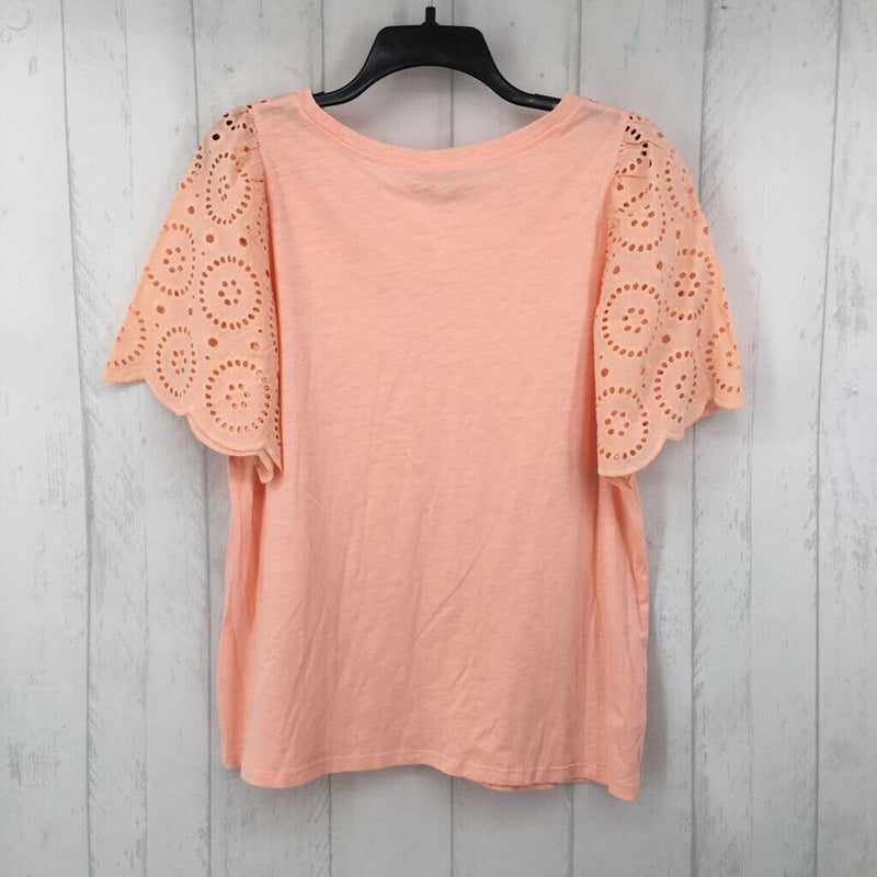 L eyelet s/s top