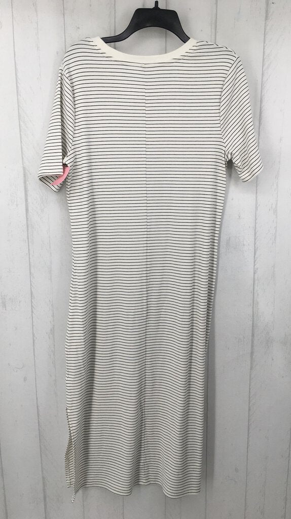 XL s/s stripe maxi dress