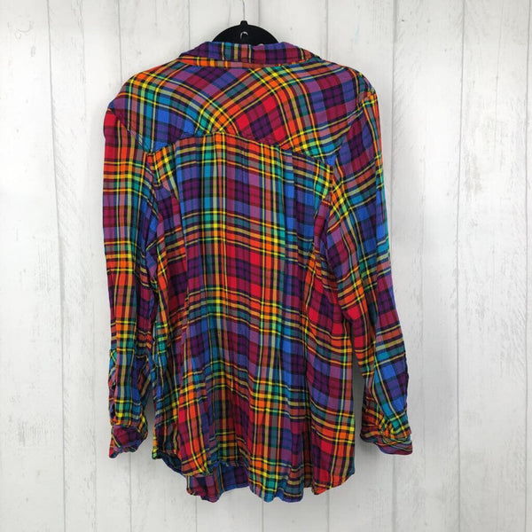 3 l/s plaid button shirt