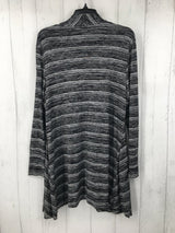 L Striped flowy cardi