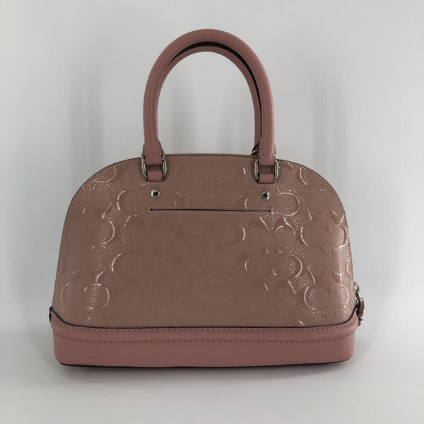 signature debossed dome satchel