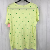 XXL s/s shamrock print tee