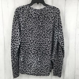 L animal print l/s top