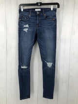 4 distressed skinny jeans