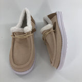 7 Faux fur lined slip on shoe