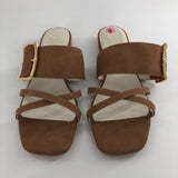 9 Gold buckle sandal