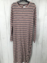 XL Striped l/s dress