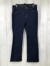 8p Mid-rise bootcut jeans