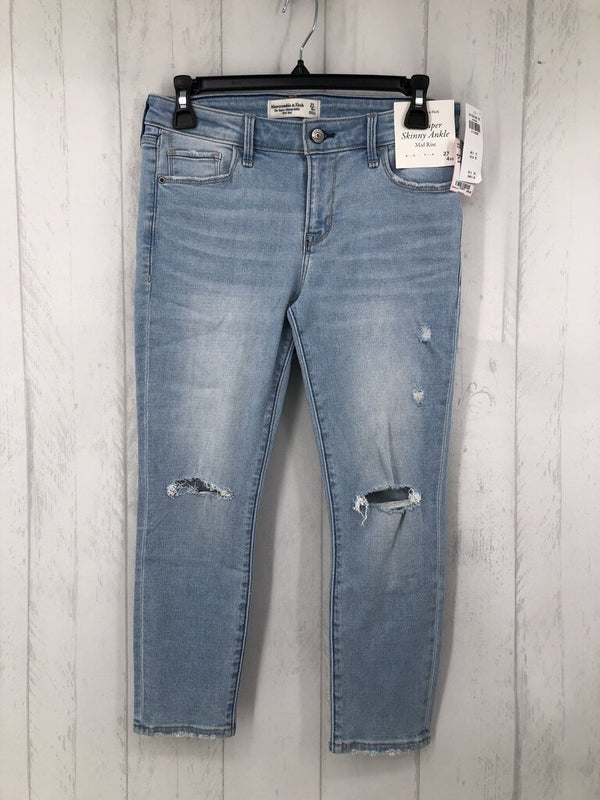 27 Mid rise skinny ankle jeans