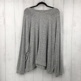 4X Marled quarter button down l/s top