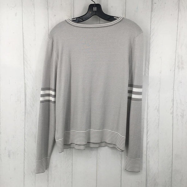 L Striped crewneck sweatshirt