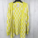 M Checkered cardi