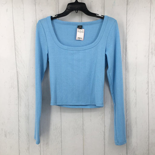 S Textured l/s top