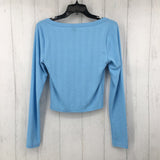 S Textured l/s top