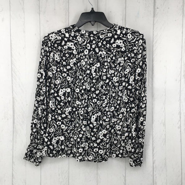 XS Flo print button down l/s top