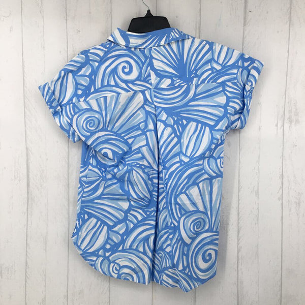 4 Printed button down s/s top