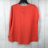 XL V-neck cap slv top