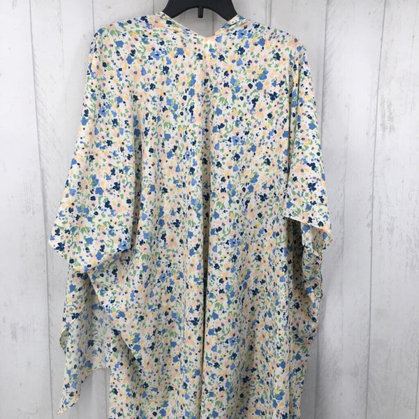 O/S Flo print kimono