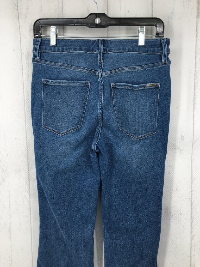 6 Hi-rise bootcut jeans