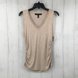 M V-neck ruched side tank