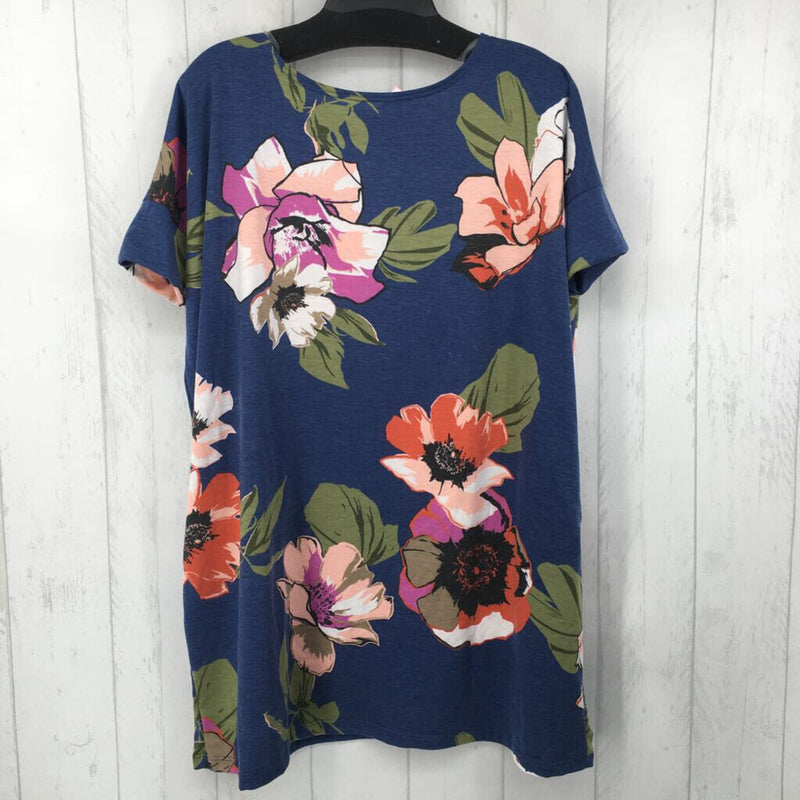 M/L s/s flower dress w/ pockets