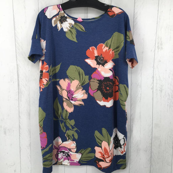 M/L s/s flower dress w/ pockets