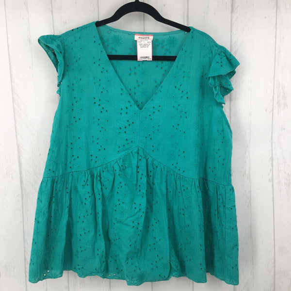 XL s/s eyelet top