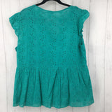 XL s/s eyelet top