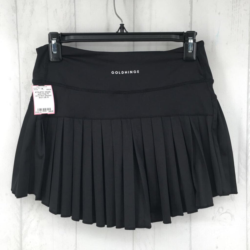 M accordion pleated skort