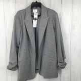 R60 XL houndstooth open blazer