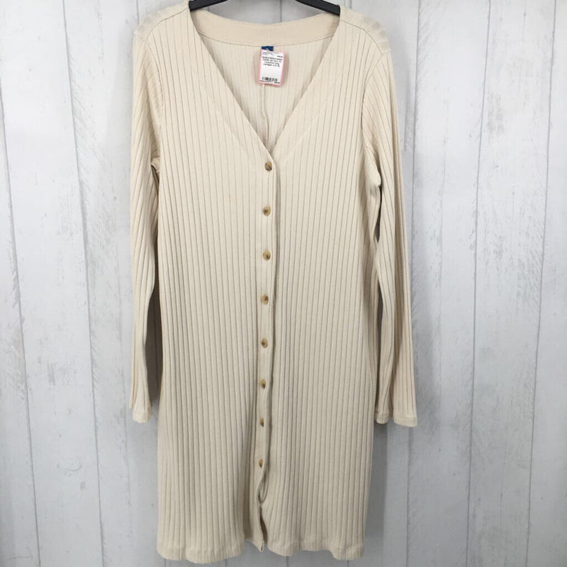 XL l/s button long cardigan