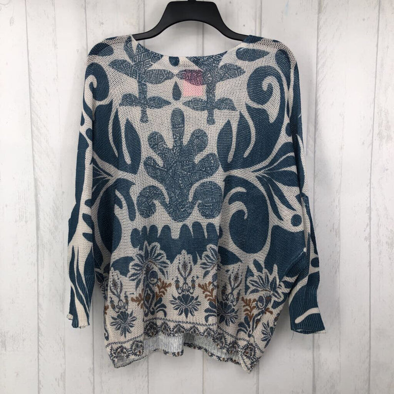 M batwing azulejo print sweater