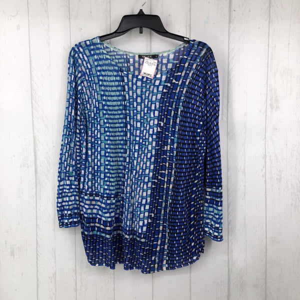 XL print 3/4 slv top