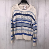 M l/s stripe sweater